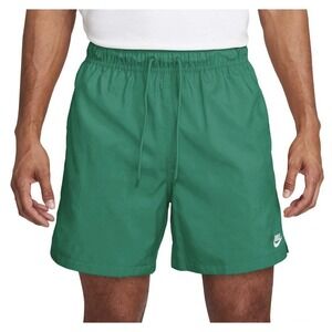 Nike Club Men's Running Shorts Lightweight Athletic Drawstring Woven Flow‎ Green